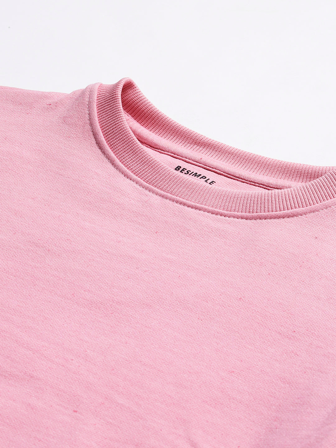 Solid Sweatshirt : Dark Pink