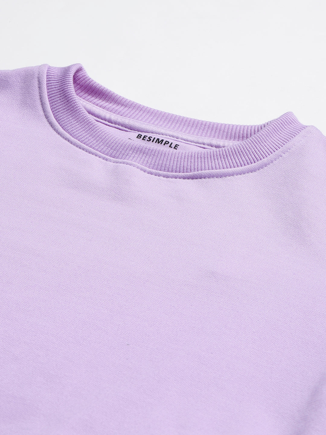 Solid Sweatshirt : Lavender