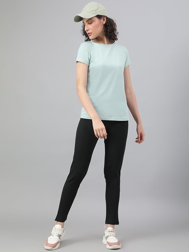 Supima Half Sleeves : Aqua