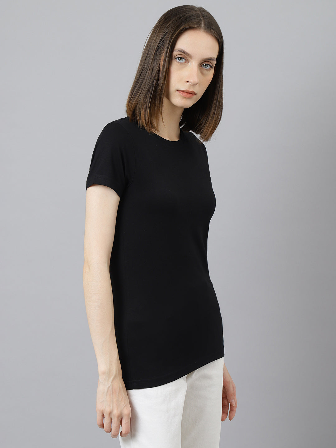 Supima Half Sleeves : Black