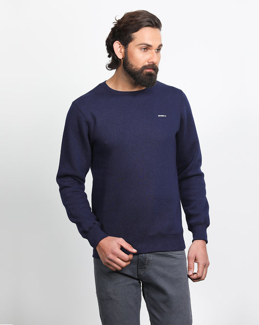 Solid Sweatshirt : Navy