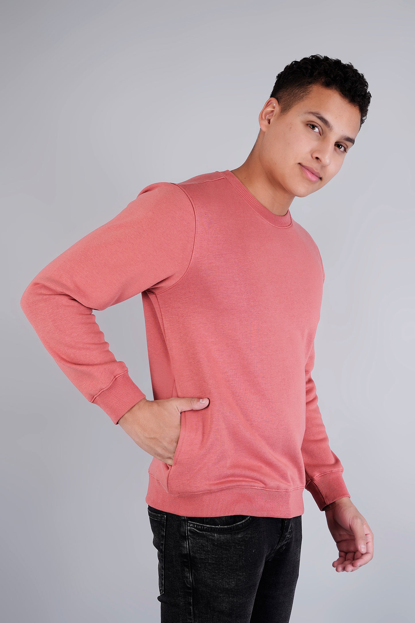 Men Solid Sweatshirts - Royal Collection