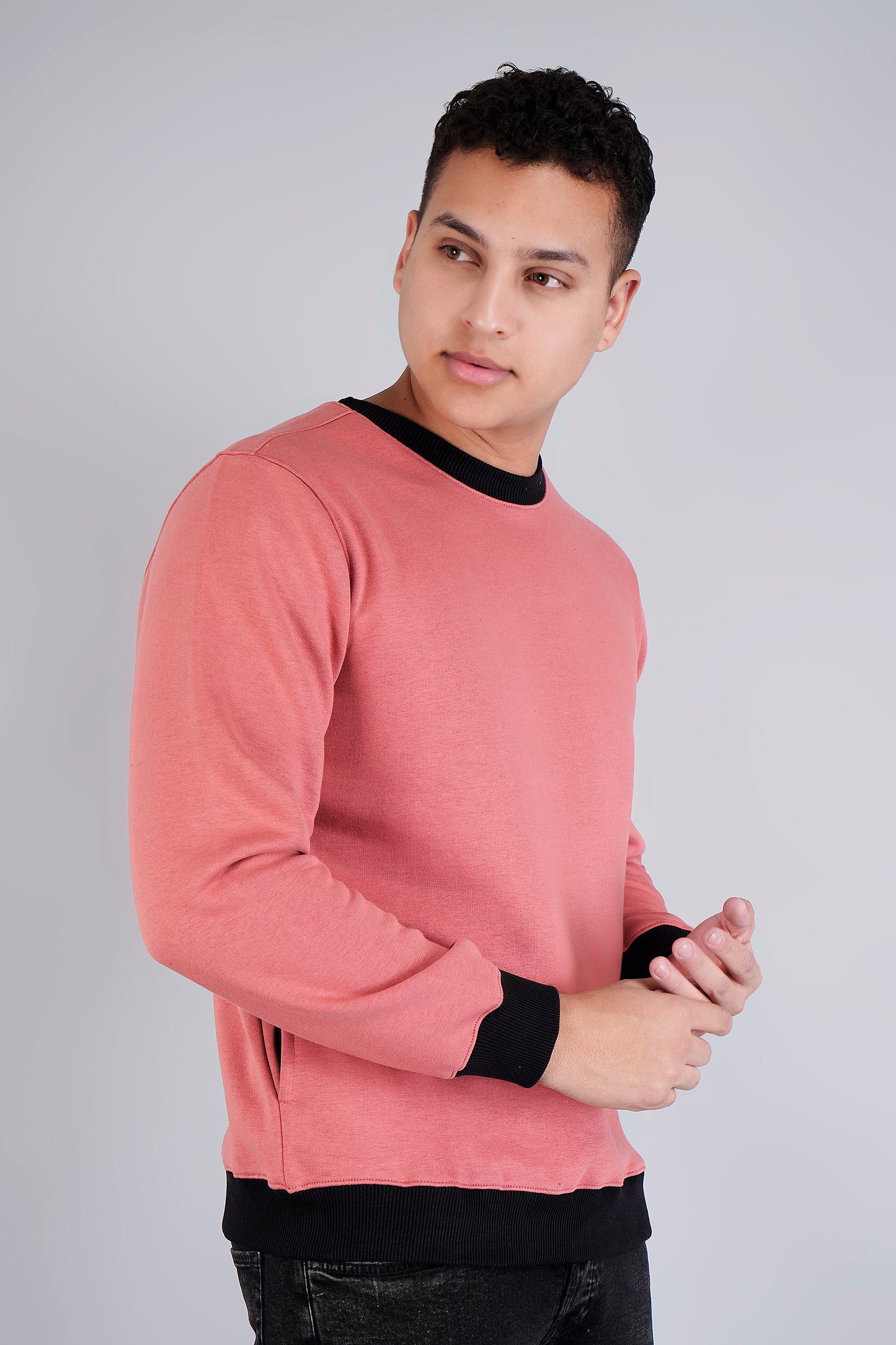 Men Solid Sweatshirts - Royal Collection