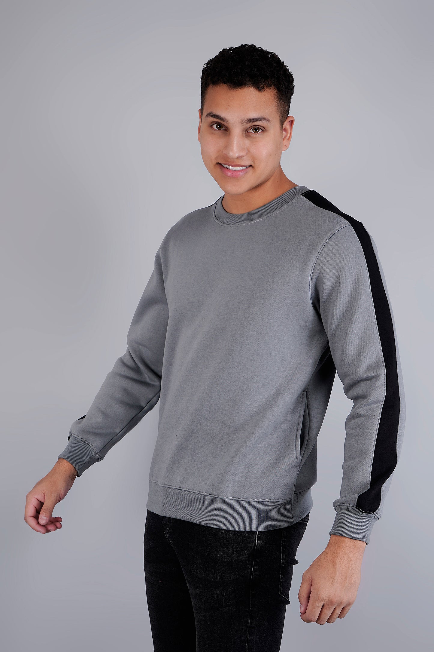 Men Solid Sweatshirts - Royal Collection