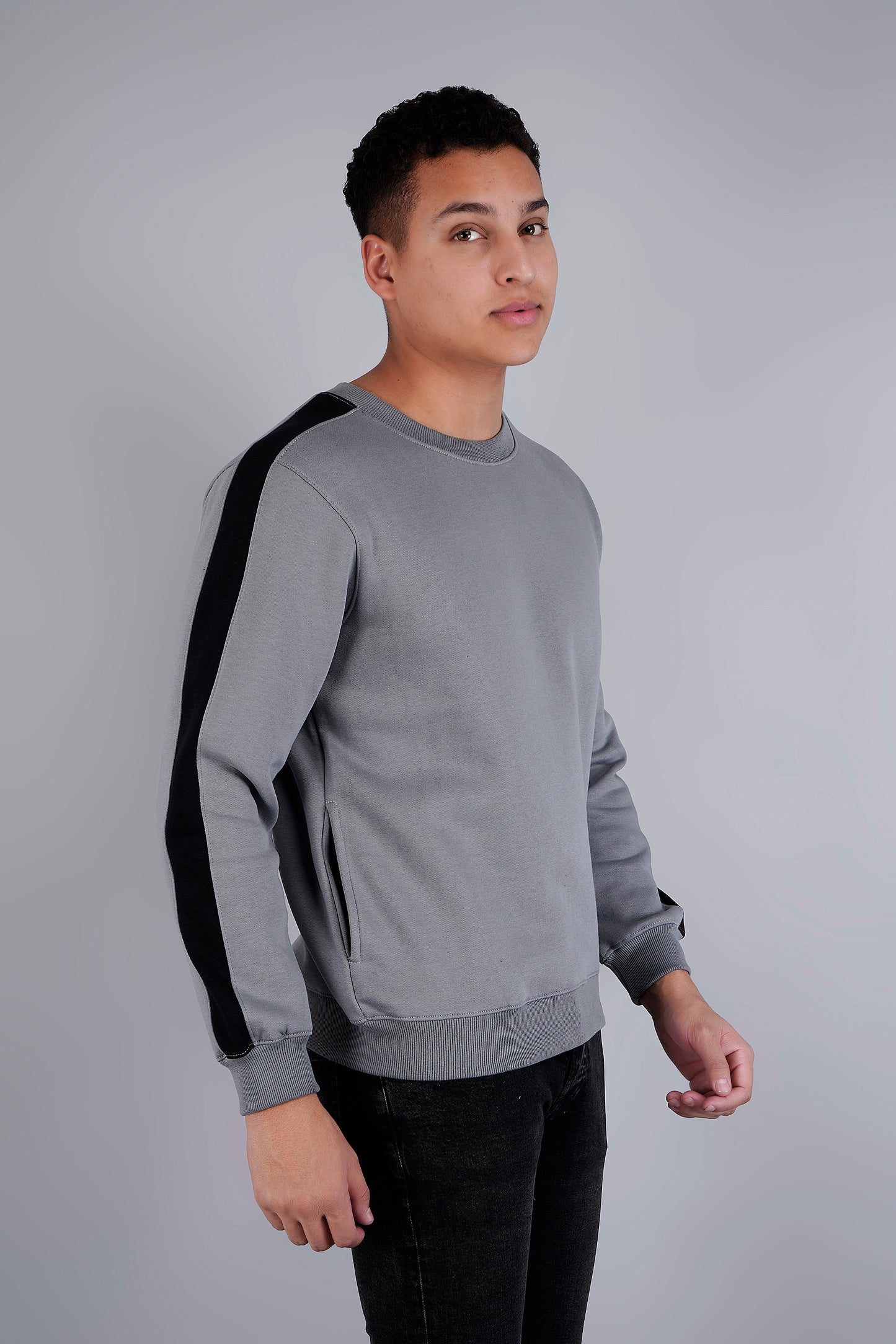 Men Solid Sweatshirts - Royal Collection