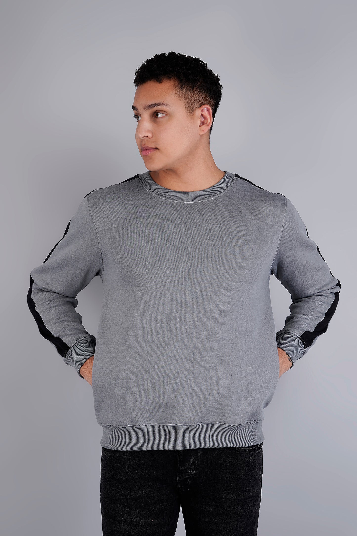 Men Solid Sweatshirts - Royal Collection