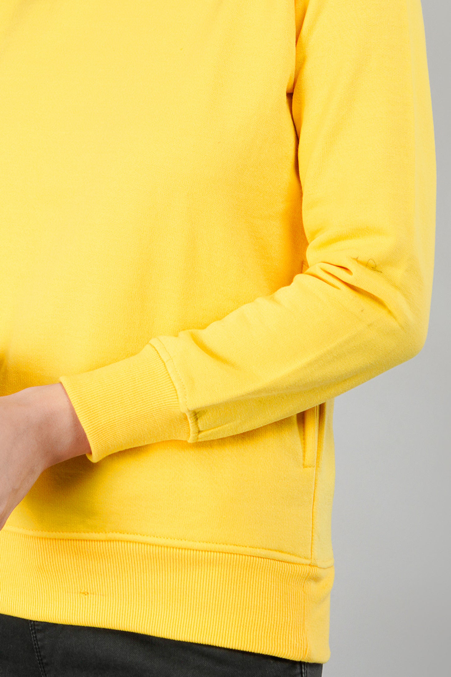 Solid Sweatshirt : Yellow