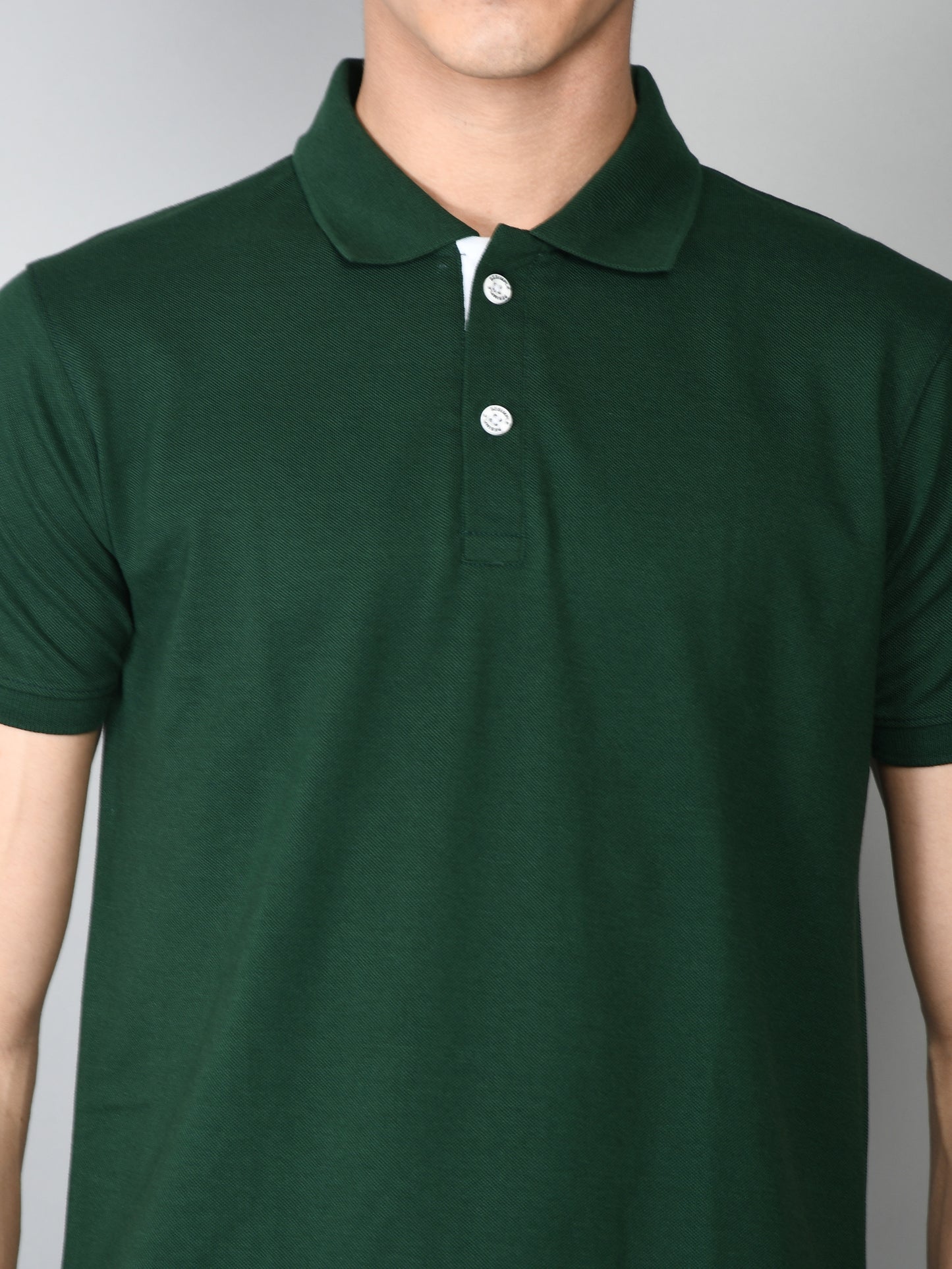 Golfer Polo T-Shirt for Men: Bottle Green