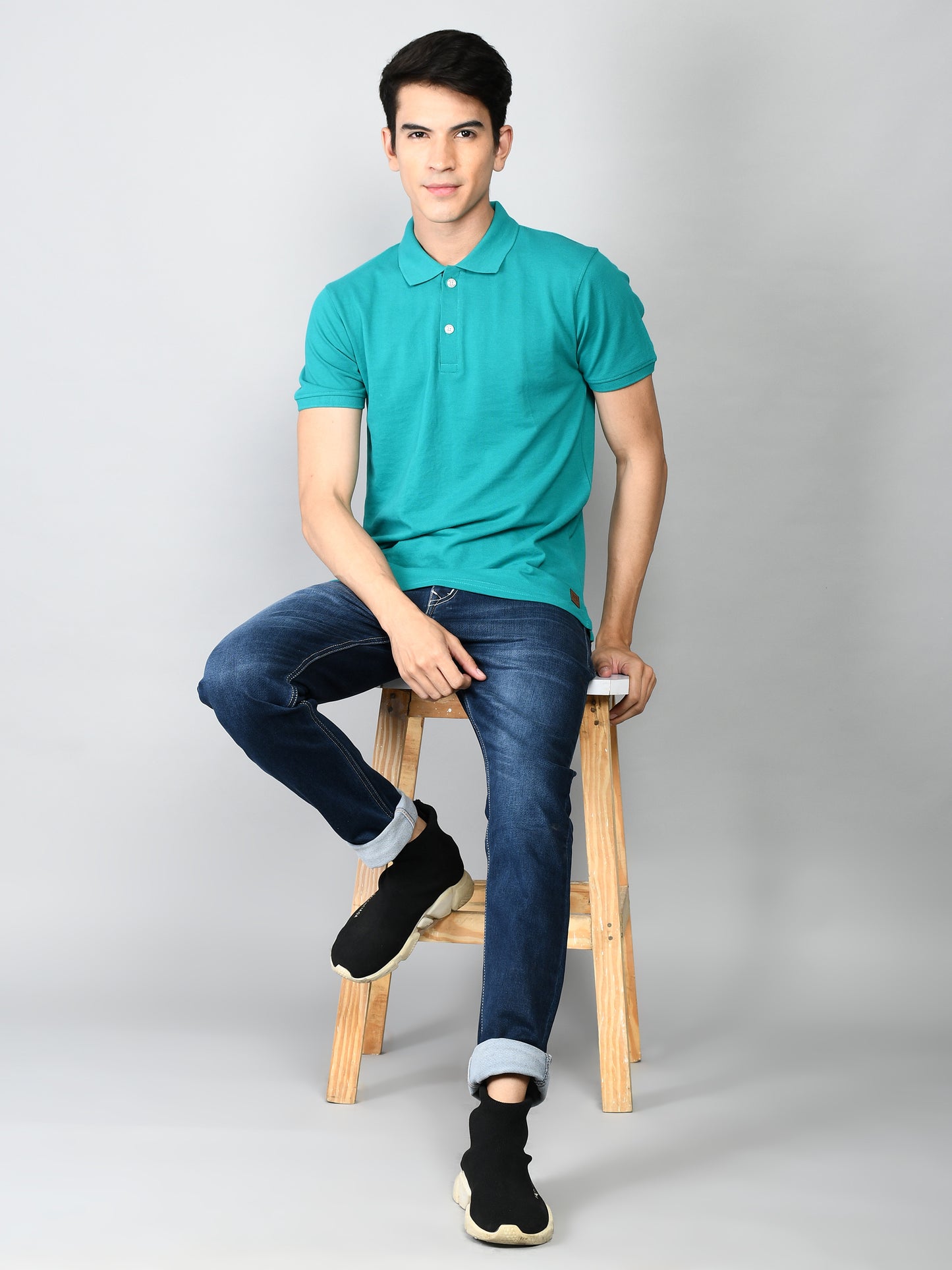 Golfer Polo T-Shirt for Men : Persion Green