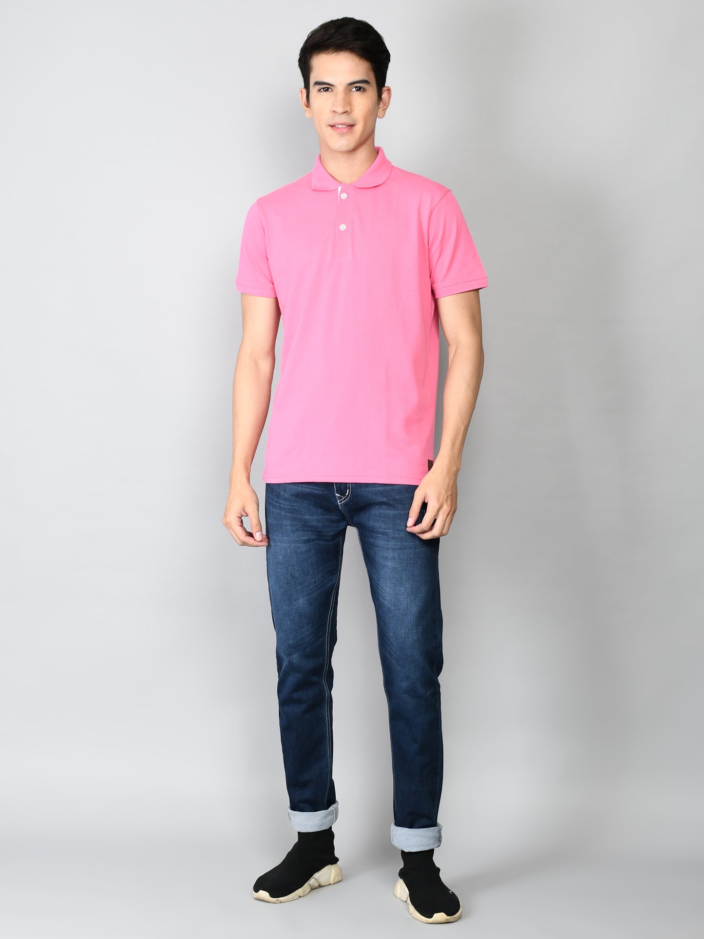 Golfer Polo T-Shirt for Men: Pink