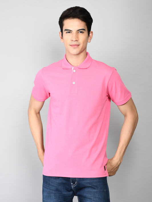Golfer Polo T-Shirt for Men: Pink