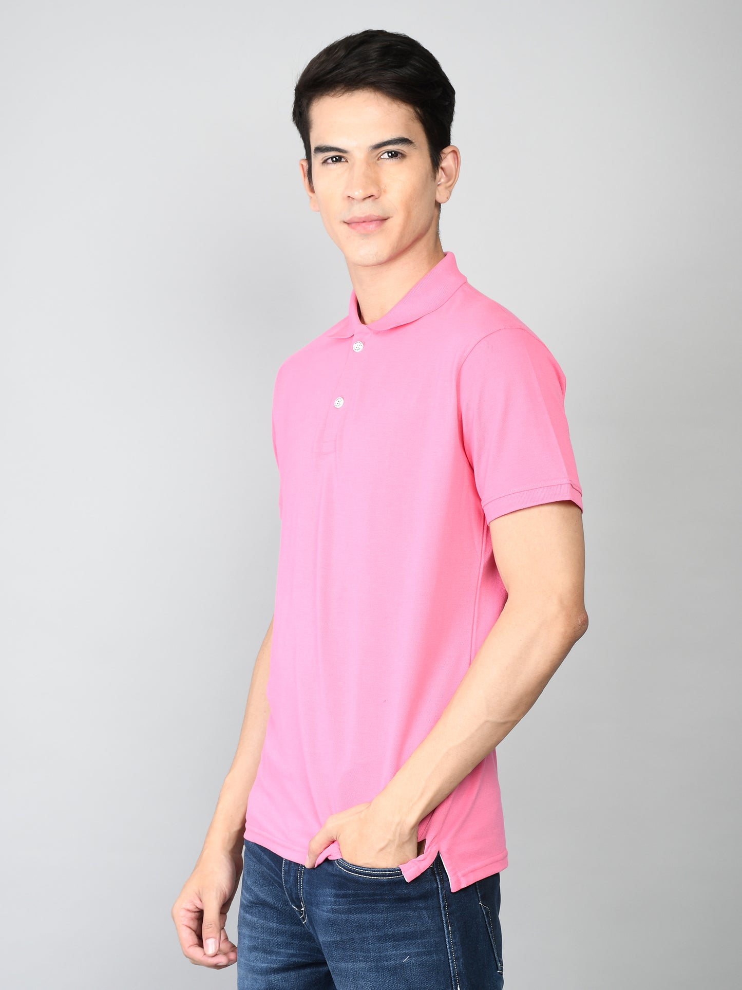 Golfer Polo T-Shirt for Men: Pink