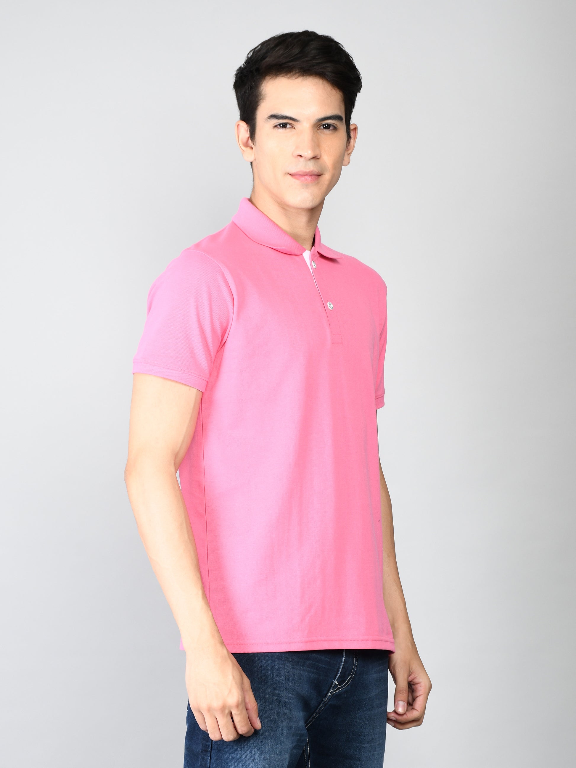 Golfer Polo T-Shirt for Men: Pink