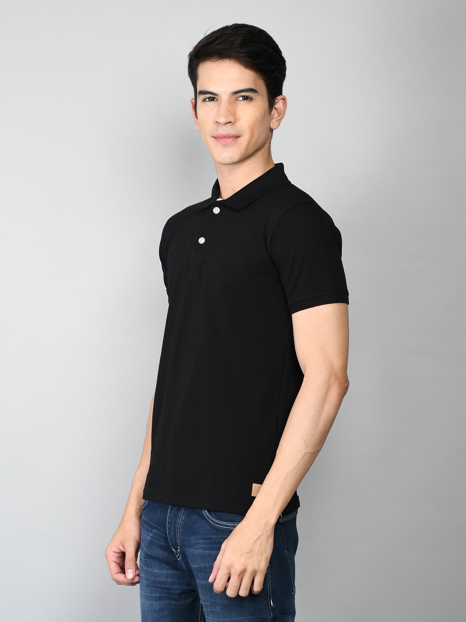 Golfer Polo T-Shirt for Men : Black