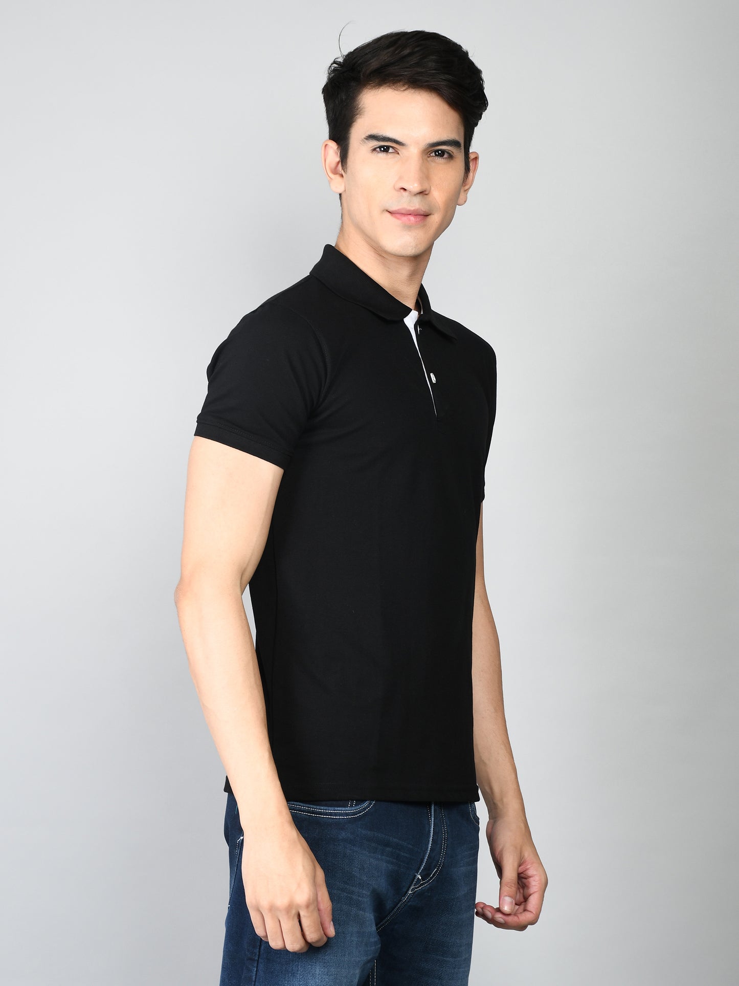 Golfer Polo T-Shirt for Men : Black