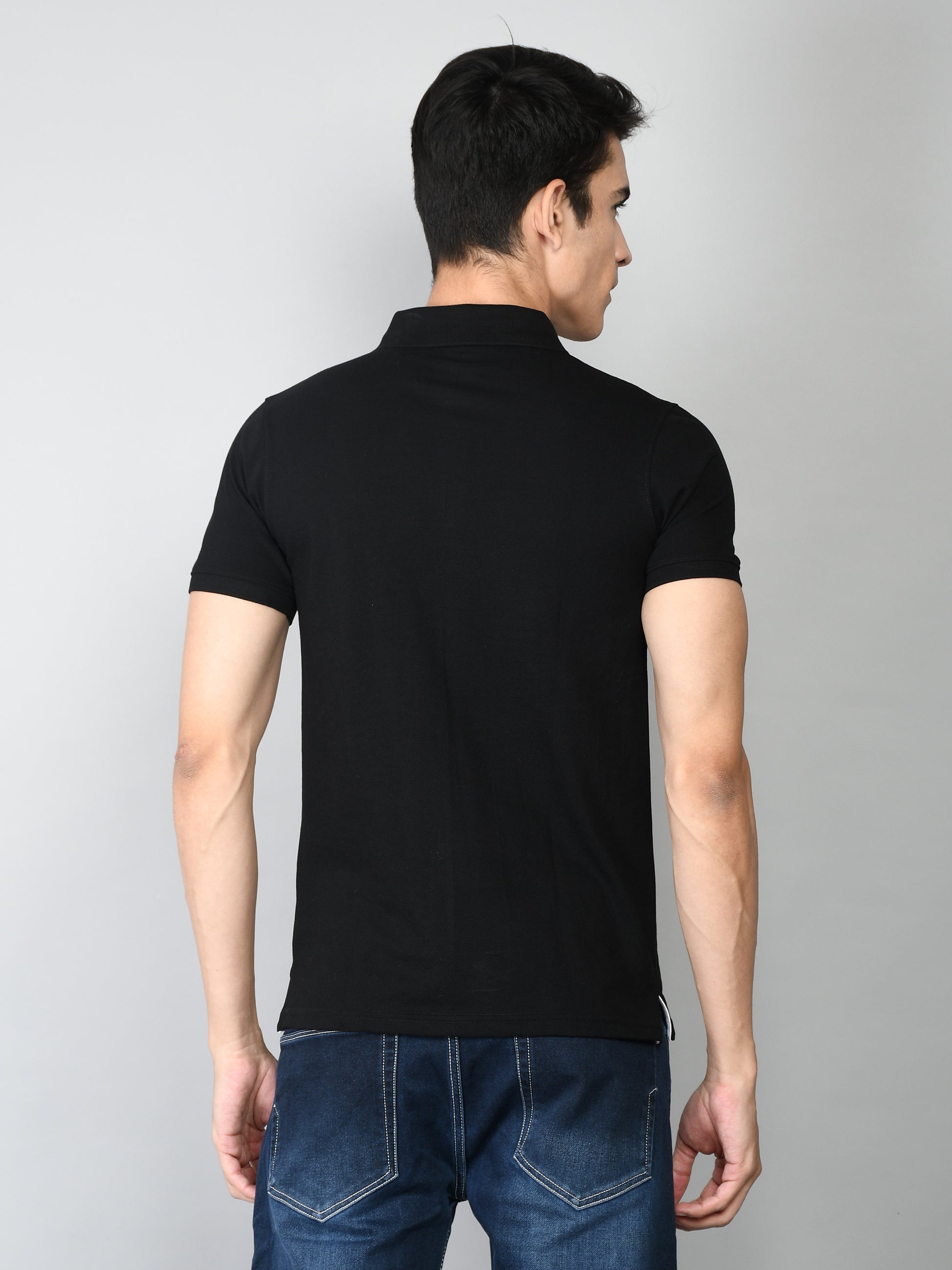 Golfer Polo T-Shirt for Men : Black