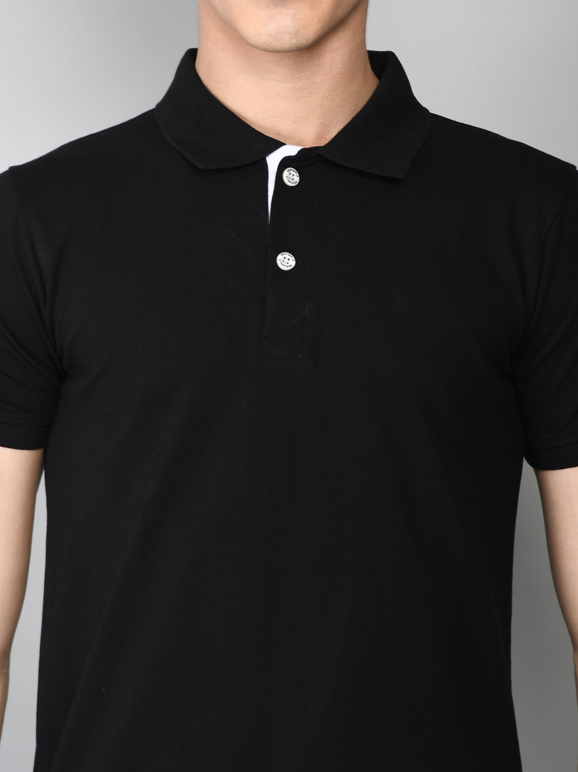 Golfer Polo T-Shirt for Men : Black